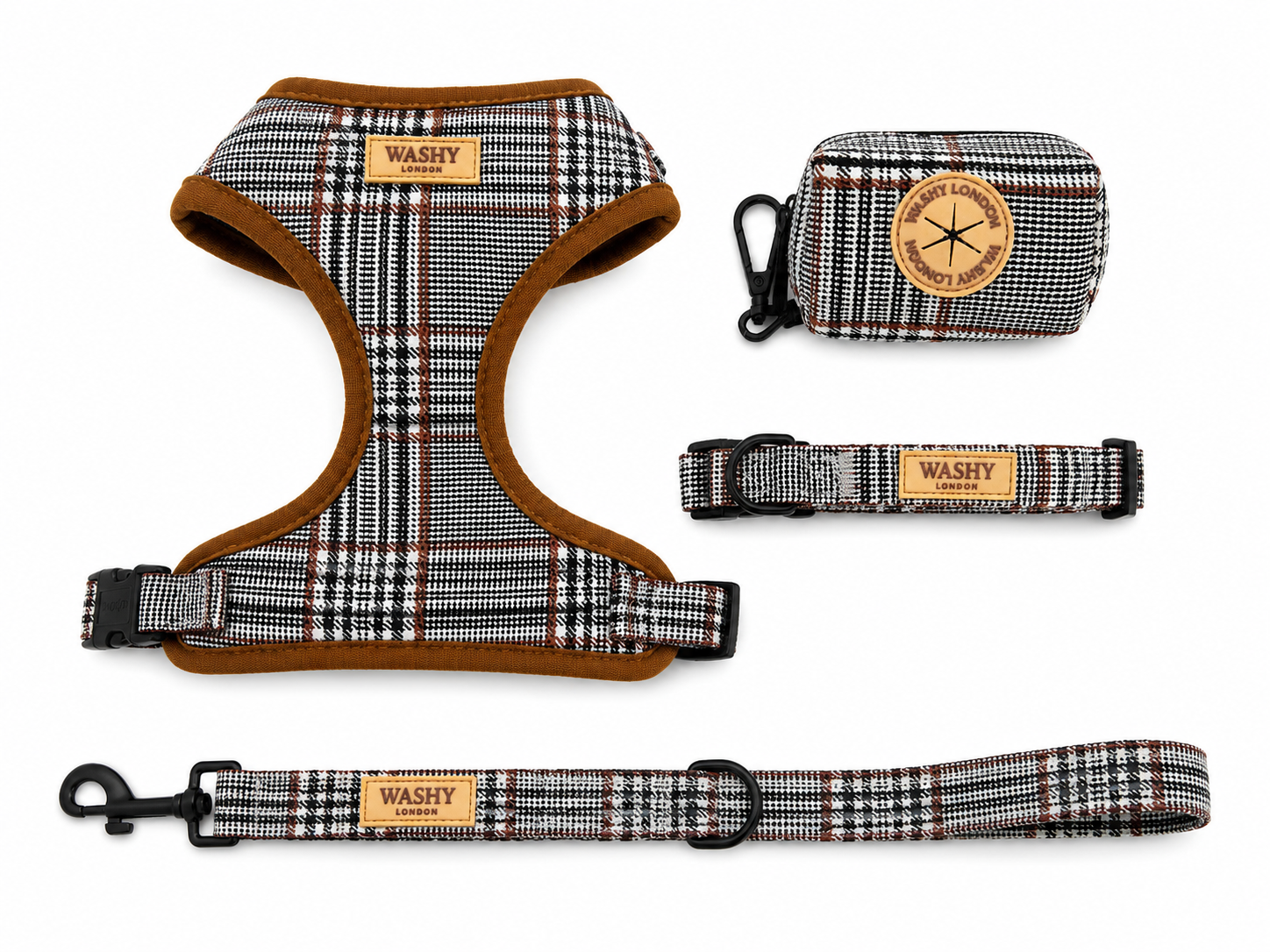 Windsor Check Adjustable Harness Set