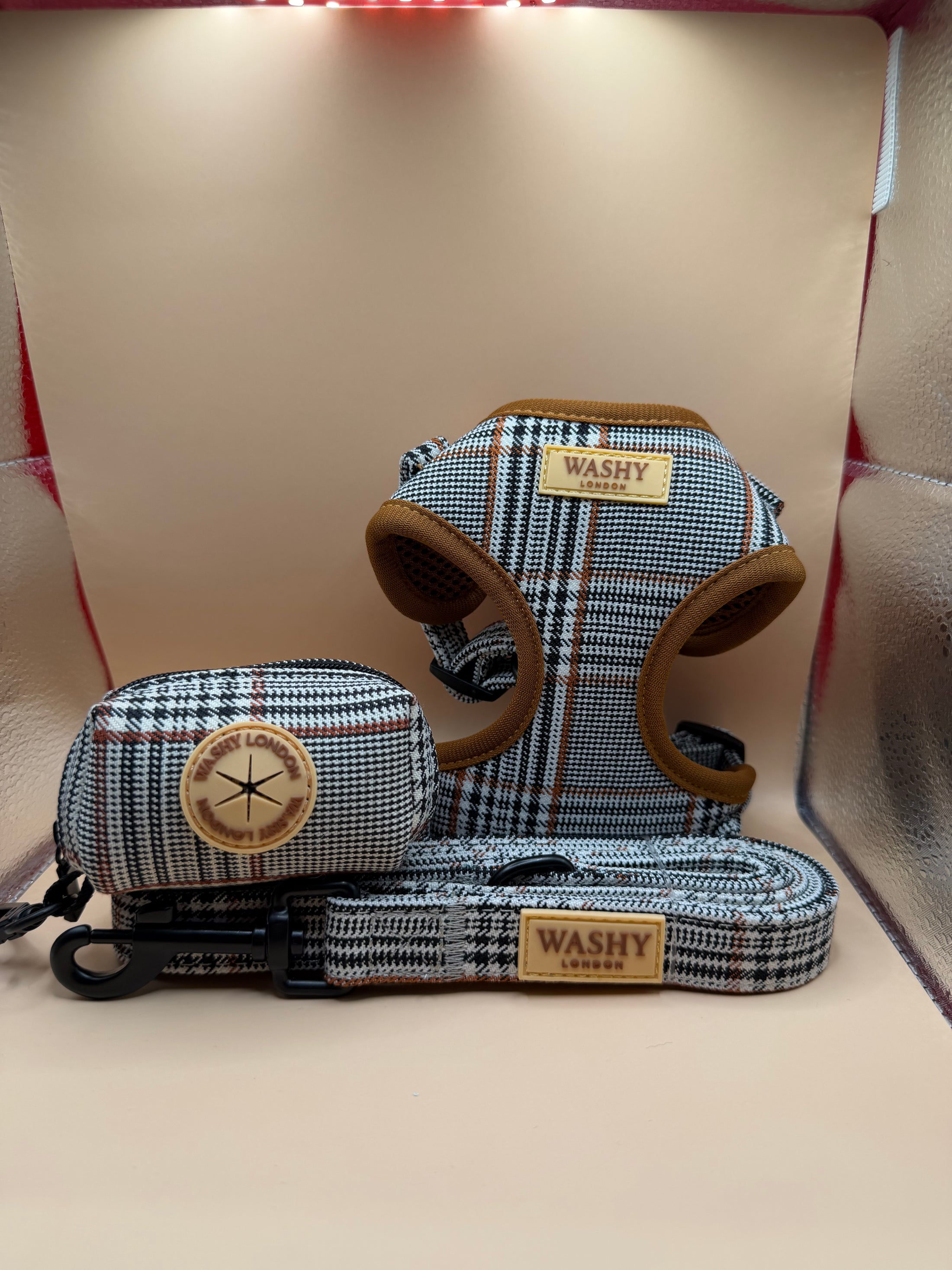 Windsor Check Adjustable Harness Set