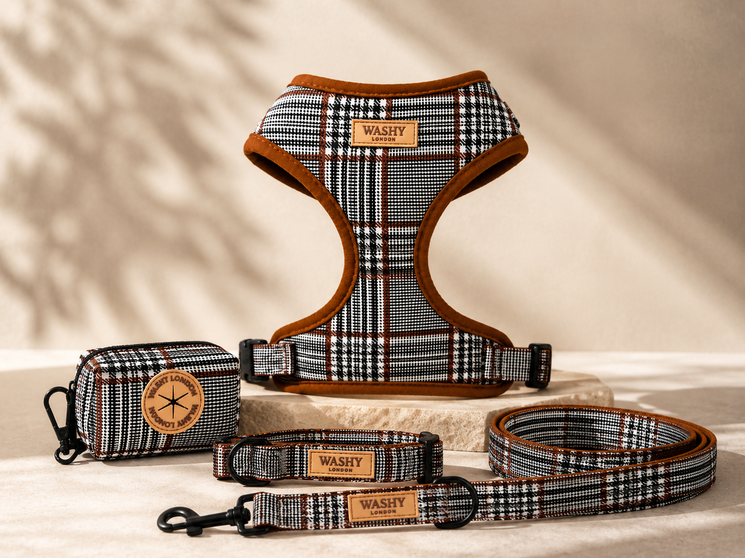 Windsor Check Adjustable Harness Set