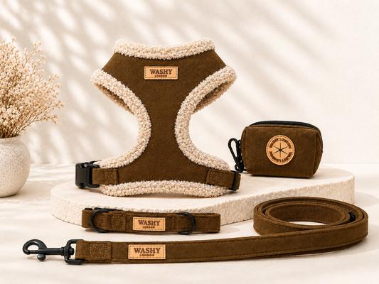 Brown Sherpa Adjustable Harness Set