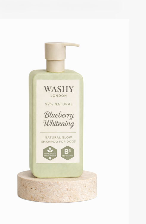 Whitening shampoo with silk protein conditioner